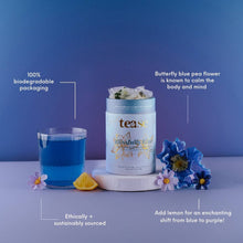 Load image into Gallery viewer, Tease | Wellness Tea Blends + Accessories - NEW Blissfully Blue  | Mood Boosting, All Natural Tea