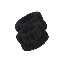Load image into Gallery viewer, Love Attack - Microfiber Skincare Face Washing Wristbands - 2 Pack - Black