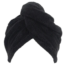 Load image into Gallery viewer, Love Attack - Quick Dry Microfiber Hair Towel - Black