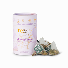Load image into Gallery viewer, Tease | Wellness Tea Blends + Accessories - Glow & Grow Superfood + Adaptogen Tea Blend | Beauty Support