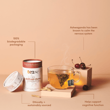 Load image into Gallery viewer, Tease | Wellness Tea Blends + Accessories - Chill Out Cherry Ashwagandha Mushroom Adaptogen Tea Blend
