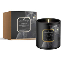 Load image into Gallery viewer, A Pleasant Thought - SALEM | SMOKED BOURBON &amp; MAPLE | RAVEN CANDLE: Wood
