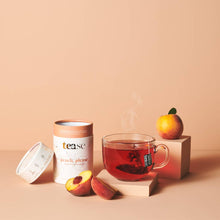 Load image into Gallery viewer, Tease | Wellness Tea Blends + Accessories - Peach Please: Hydration + Skin Support Wellness Tea Blend
