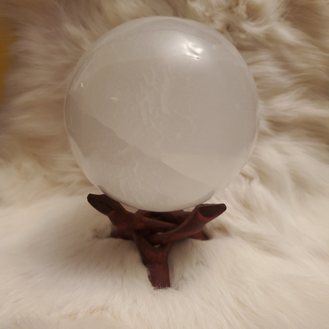 Selenite Sphere 5