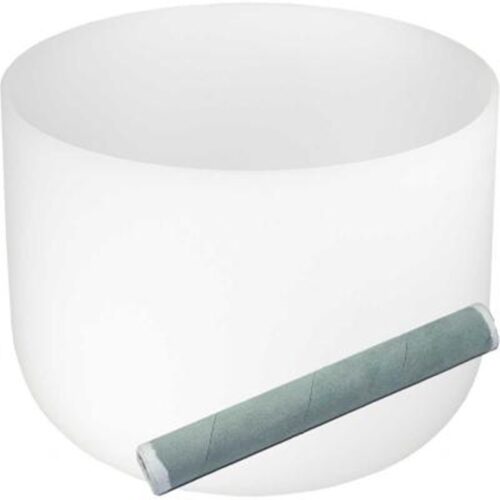 Frosted White Crystal Singing Bowl 8