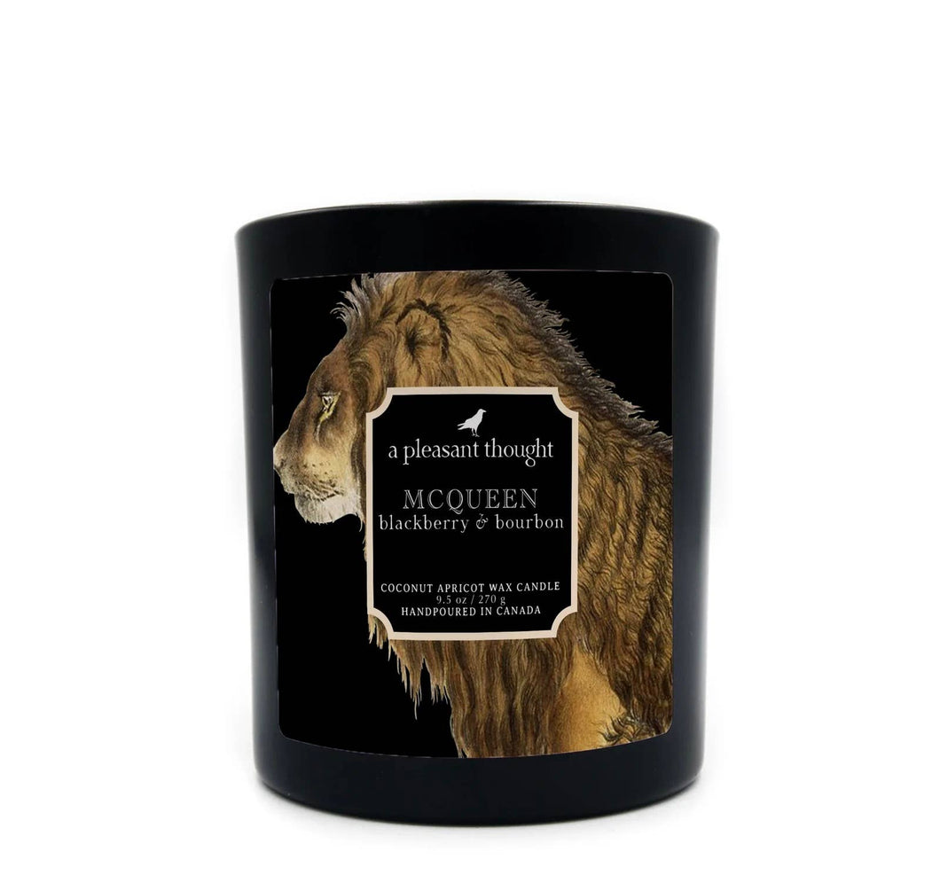 A Pleasant Thought - MCQUEEN | BLACKBERRY & BOURBON | RAVEN CANDLE